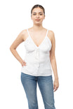 Drawstring Satin Top