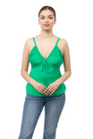 Drawstring Satin Top