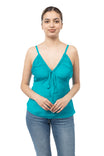 Drawstring Satin Top