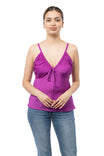 Drawstring Satin Top