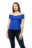Off Shoulder Smocked Top