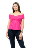 Off Shoulder Smocked Top