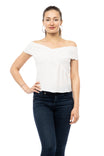 Off Shoulder Smocked Top