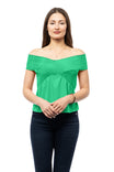Off Shoulder Smocked Top