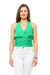 Shirred Waist Halter Top