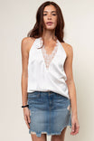 Lace Insert Halter Top
