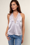 Lace Insert Halter Top