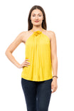Flower Effect Halter Neck Top