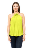 Flower Effect Halter Neck Top