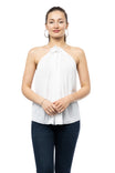 Flower Effect Halter Neck Top