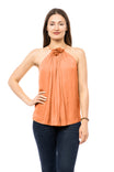 Flower Effect Halter Neck Top