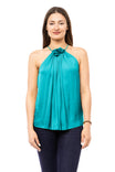 Flower Effect Halter Neck Top