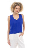 Scalloped Neckline Blouse