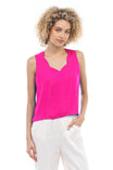 Scalloped Neckline Blouse