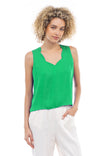 Scalloped Neckline Blouse