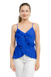 V-Neck Cami with Ruffles