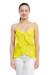 V-Neck Cami with Ruffles