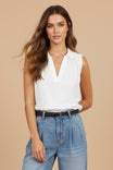 Neck Band Collar Top