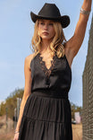 Lace Insert Halter Top