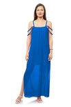 Braided Trim Maxi Dress