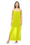 Braided Trim Maxi Dress