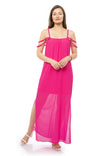 Braided Trim Maxi Dress