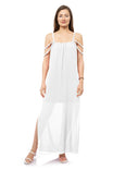 Braided Trim Maxi Dress