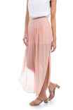 Pleated Chiffon Long Pants