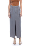 Tencel™ High Front Slit Maxi Skirt