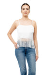 Cami Top With Fringe Detail