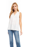 V-neck Top With Lace Detail