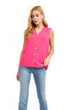 V-neck Top With Lace Detail