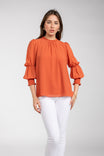 3/4 Blouson Sleeve Blouse