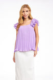 Double Pleated A Line Blouse