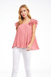 Double Pleated A Line Blouse
