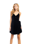 Plisse Velvet Wrap Dress
