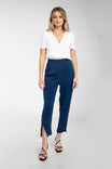 Long Slim, Leg Slit Front Tapered Pants
