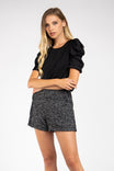 Herringbone Tweed Shorts