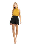 Button Front Shorts