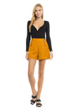 Button Front Shorts