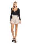 Button Front Shorts