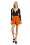 Button Front Shorts