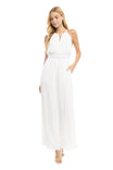 Strappy Ruching Wide Leg Jumpsuit