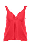 Knotted Slvless Flare Cami
