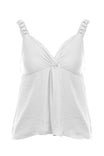 Knotted Slvless Flare Cami