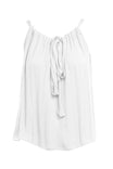 Tunnel Tie Satin Swing Top