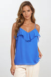 Scallop Embroidered Ruffle Cami