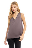 Pleated V Neck Tank