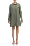 Long Sleeve Safari Mini Dress