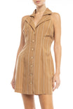 Halter Mini Shirts Dress